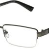 Foster Grant Men'S | Ti-Tech Dark Gunmetal Semi-Rimless